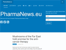 Tablet Screenshot of pharmanews.eu